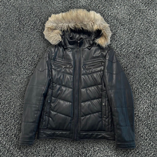 Cubic Sugar Fur Puffer Jacket