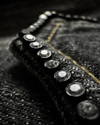 RuJeans Crystal Detailed Flared Jeans