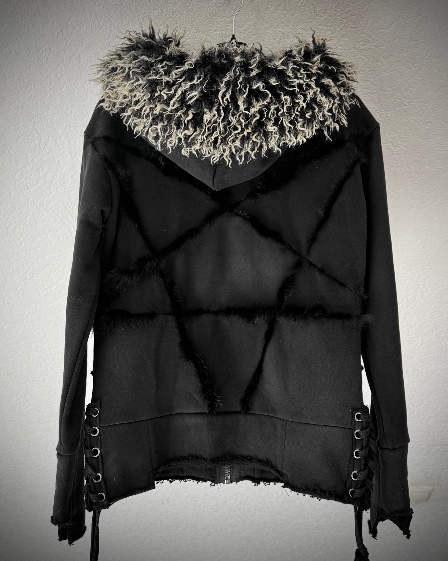 The Space Between Us “Crow” Fur Jacket