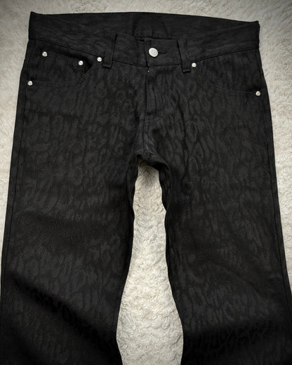 Tornado Mart Leopard Woven Flared Pants