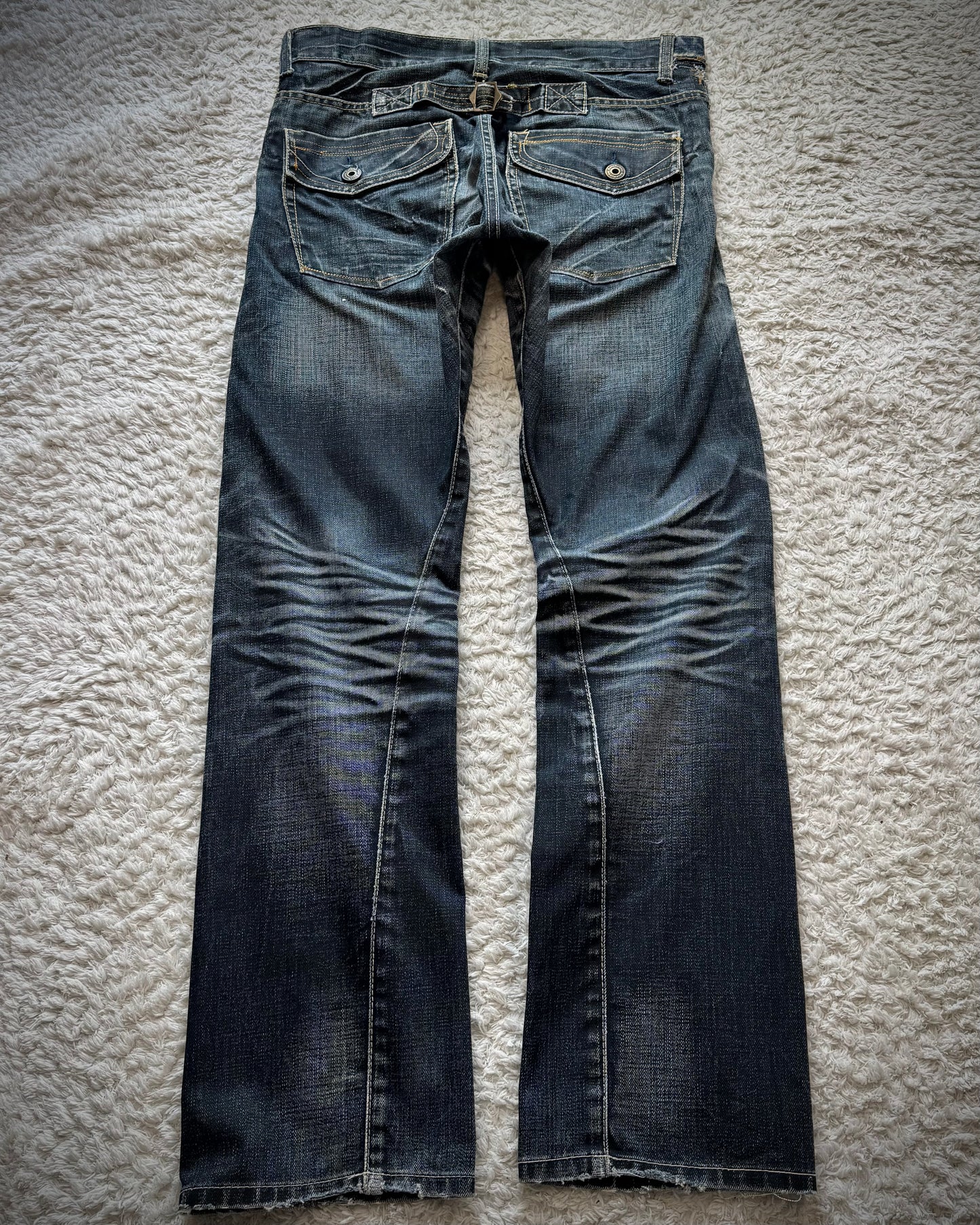 Back Number Whisker Washed Vintage Denim