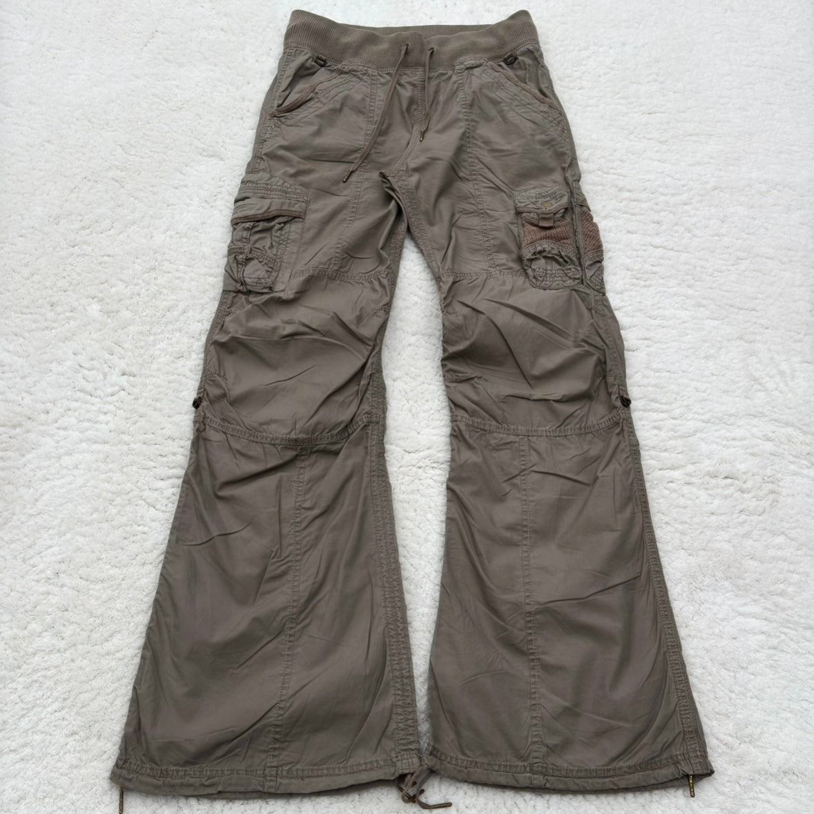 G.O.A Army Net Pocket Flared Cargo Pants