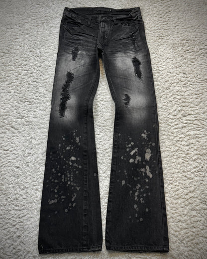 Fuga Waxed Clawmarks Coated Bootcut Jeans