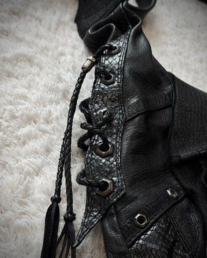 14th Addiction “Gipsy Croc” Leather Bag