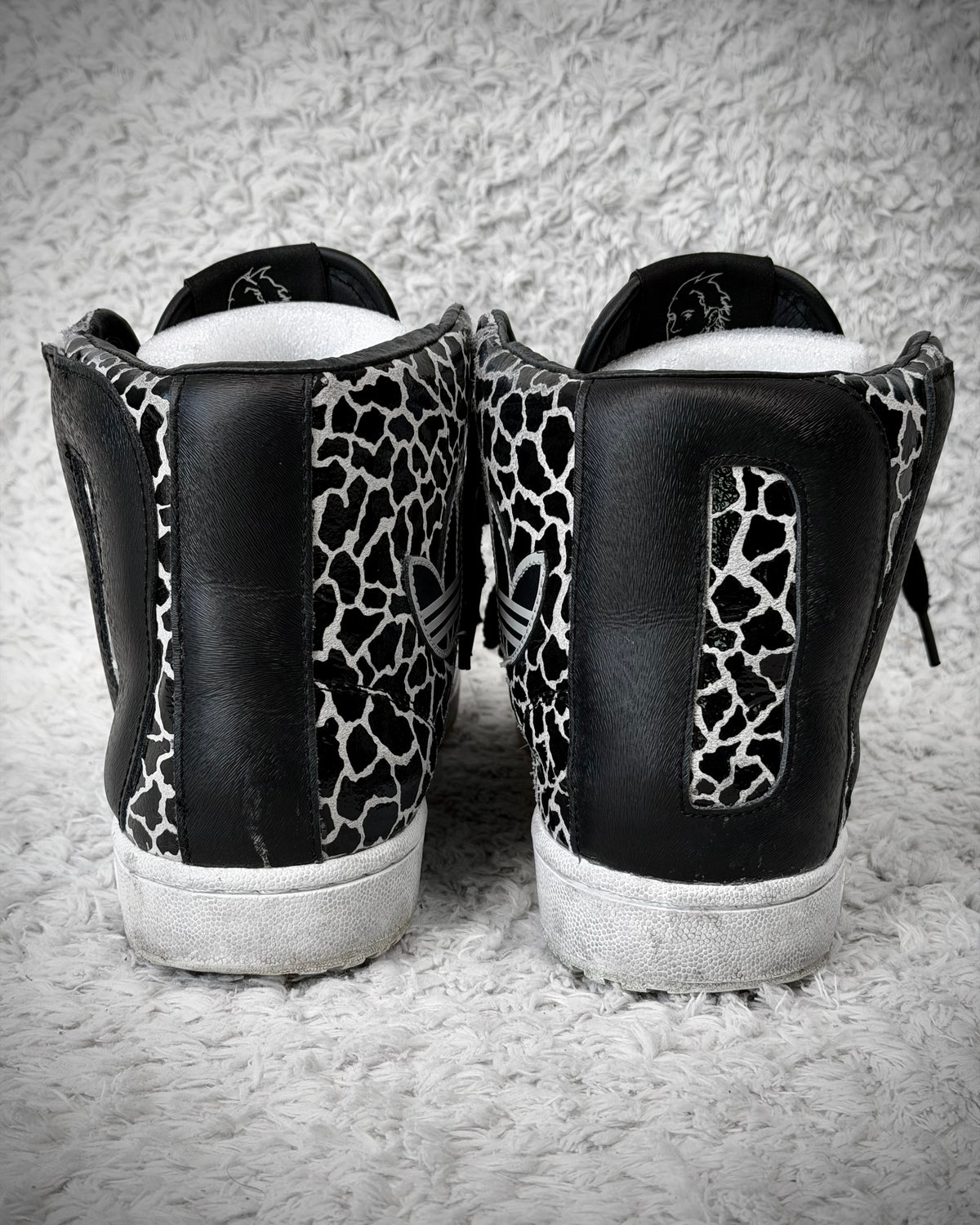 Adidas x Jeremy Scott Giraffe Letter Velcro Sneakers