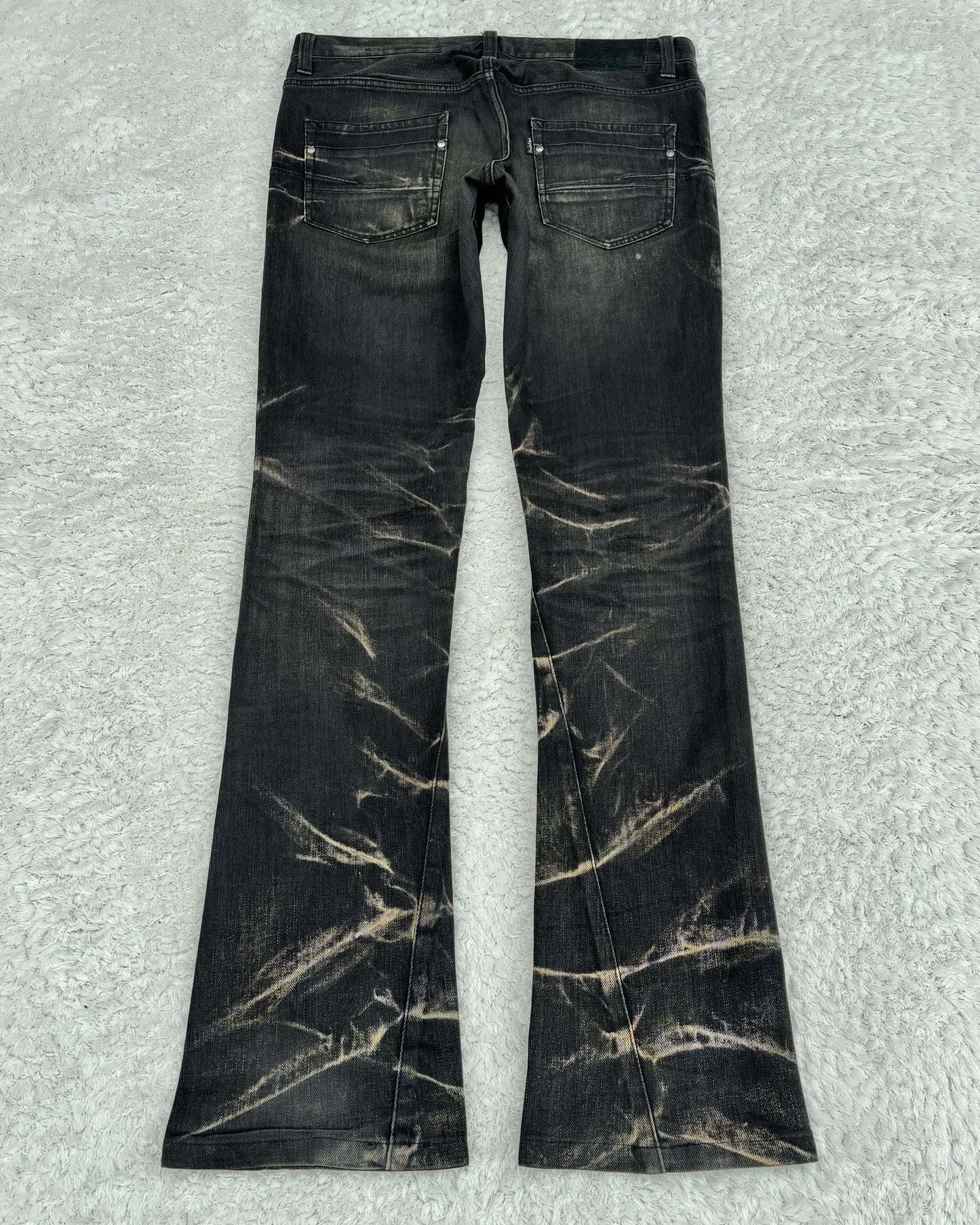 Tornado Mart Thunder Washed Slim Bootcut Jeans