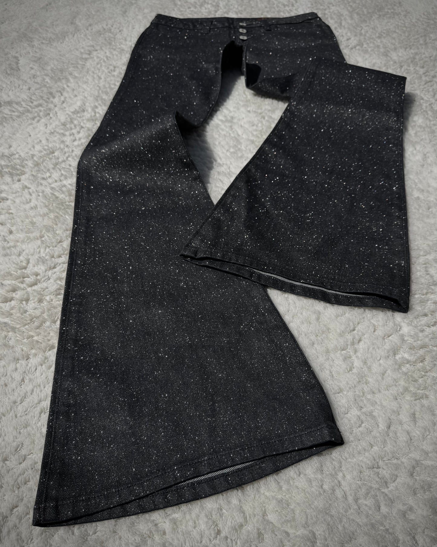 Et Boite Sparkly Flared Pants