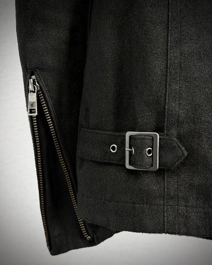 Schlüssel Suede Textured High Neck Jacket