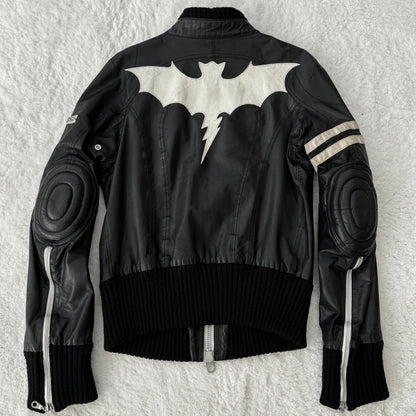 L.G.B. Bat Leather Rider Jacket