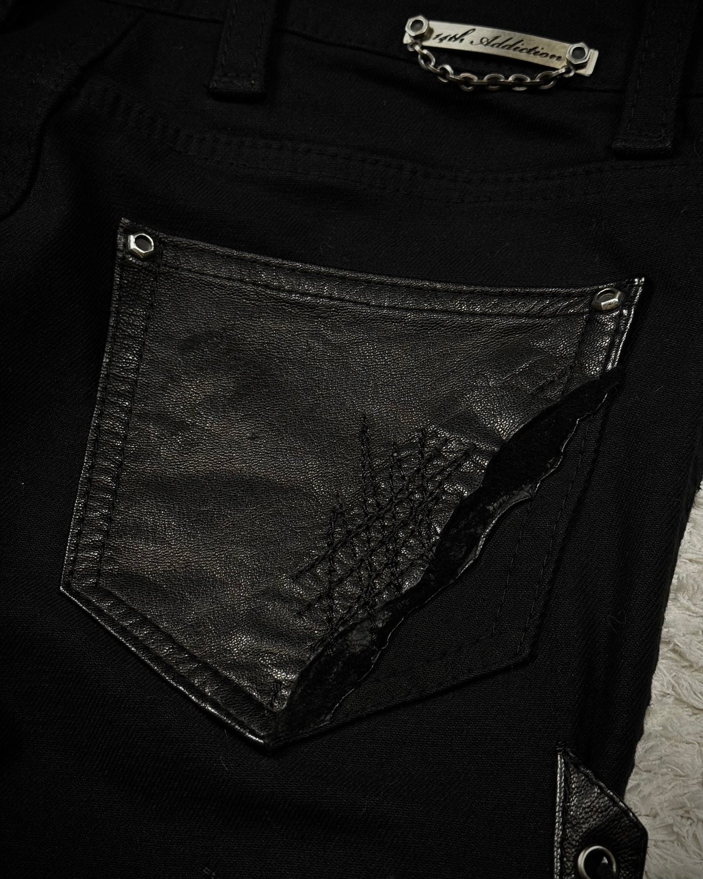 14th Addiction “Outrider 02” Lace Up Bootcut Pants
