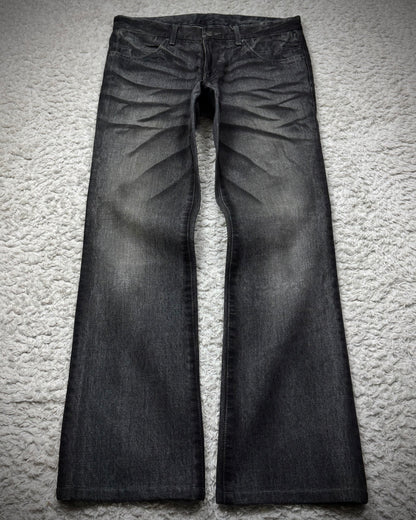 Tornado Mart Clawmarks Washed Bootcut Denim