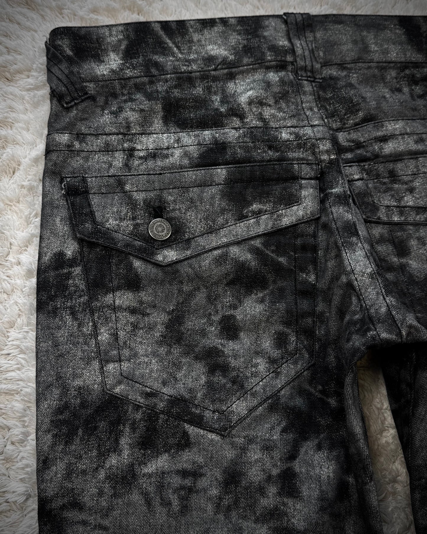Tornado Mart Luster Ash Washed Spiral Flared Pants