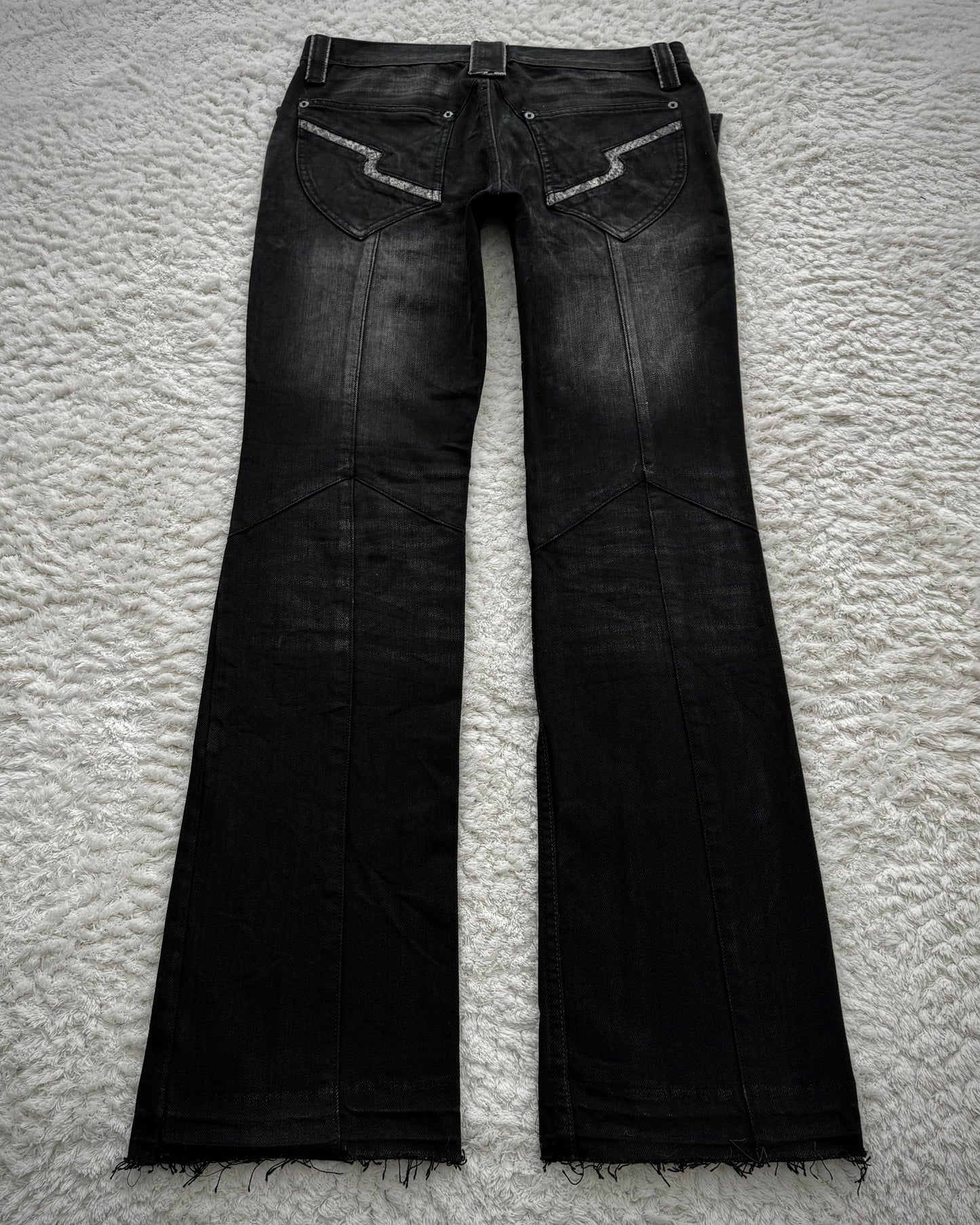 Semantic Design Python Accented Bootcut Denim