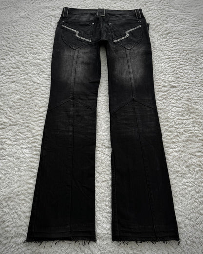 Semantic Design Python Accented Bootcut Denim