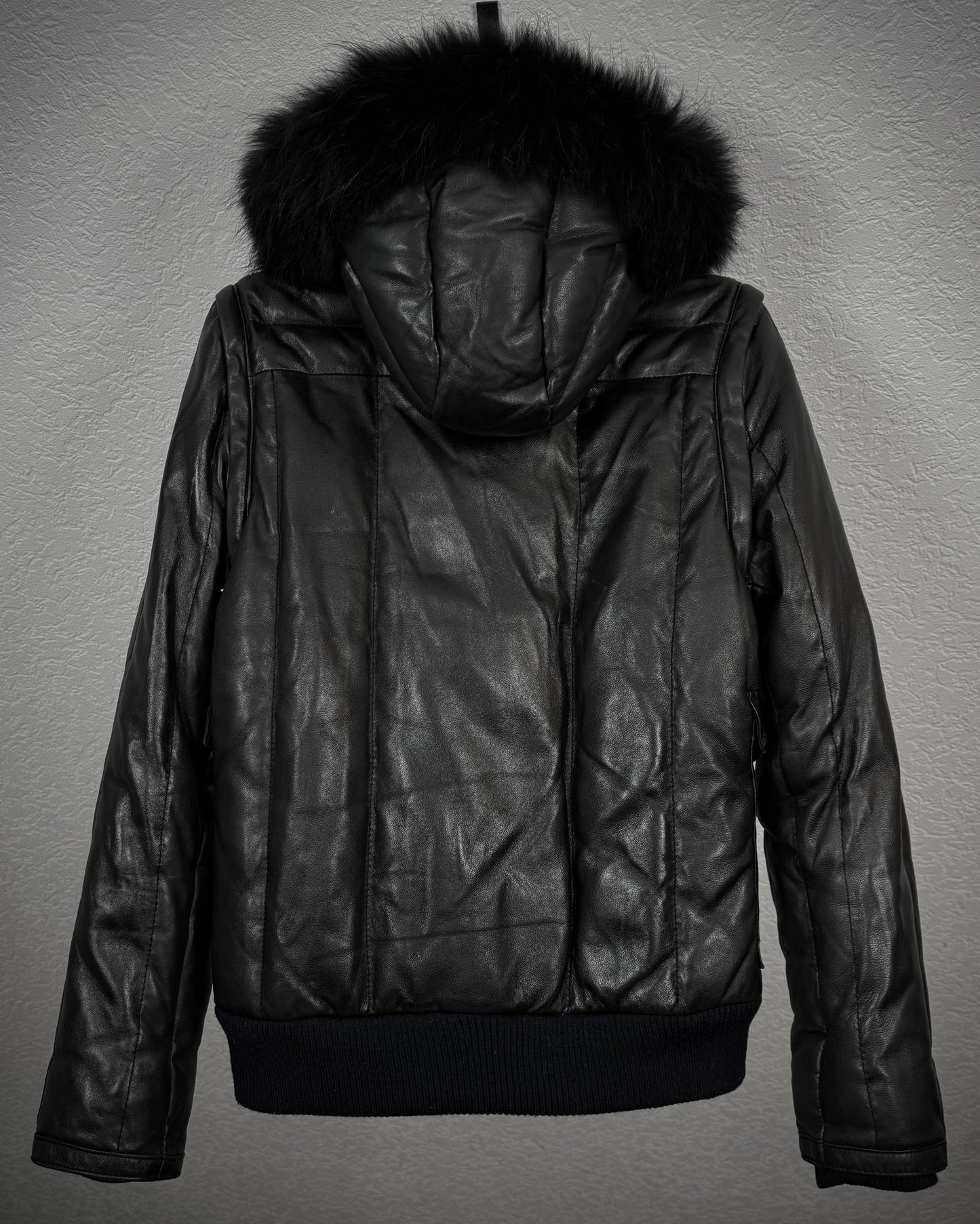 Sergeant Salute Transformable Raccoon Fur Puffer Jacket