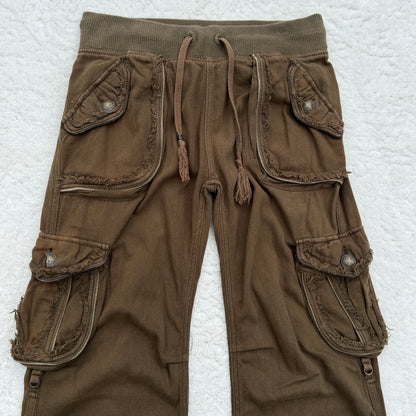 G.O.A Rustic Flared Cargo Sweatpants