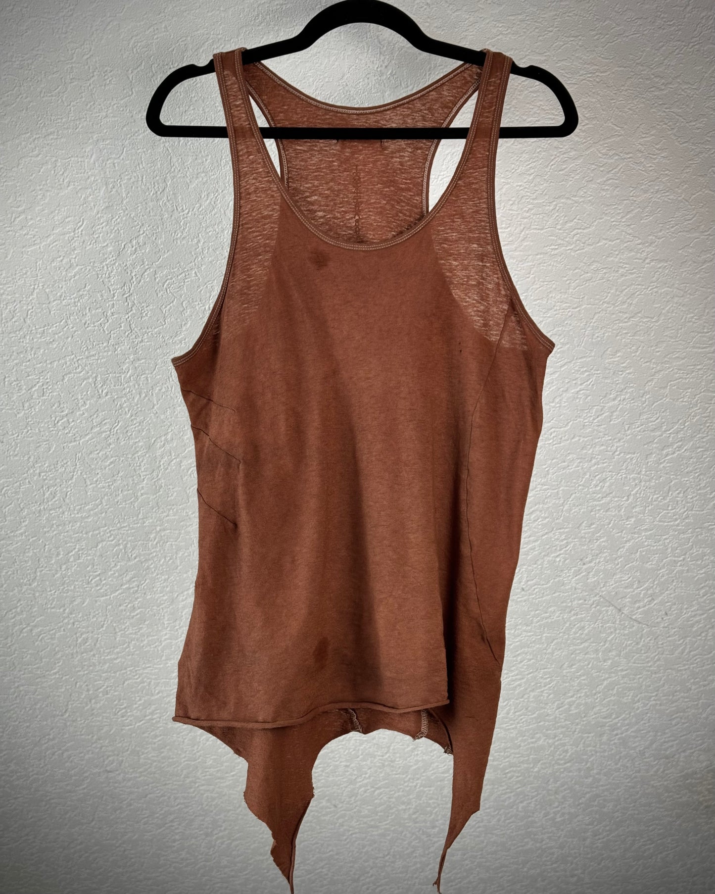 IfSixWasNine Asymmetrical “BONE-2” Tank Top