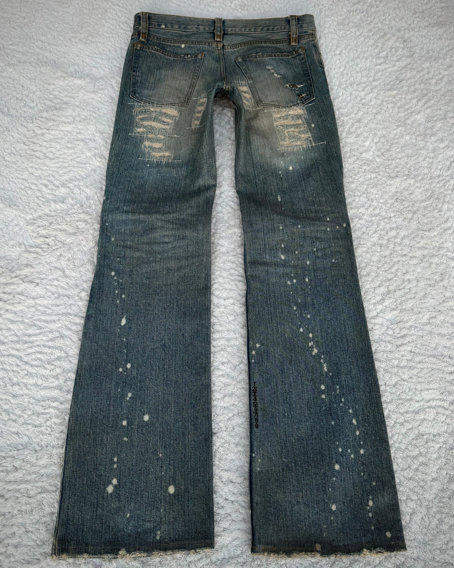 IfSixWasNine Mud Max Pierced Lace Up Bootcut Jeans