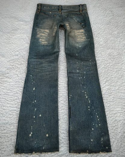 IfSixWasNine Mud Max Pierced Lace Up Bootcut Jeans