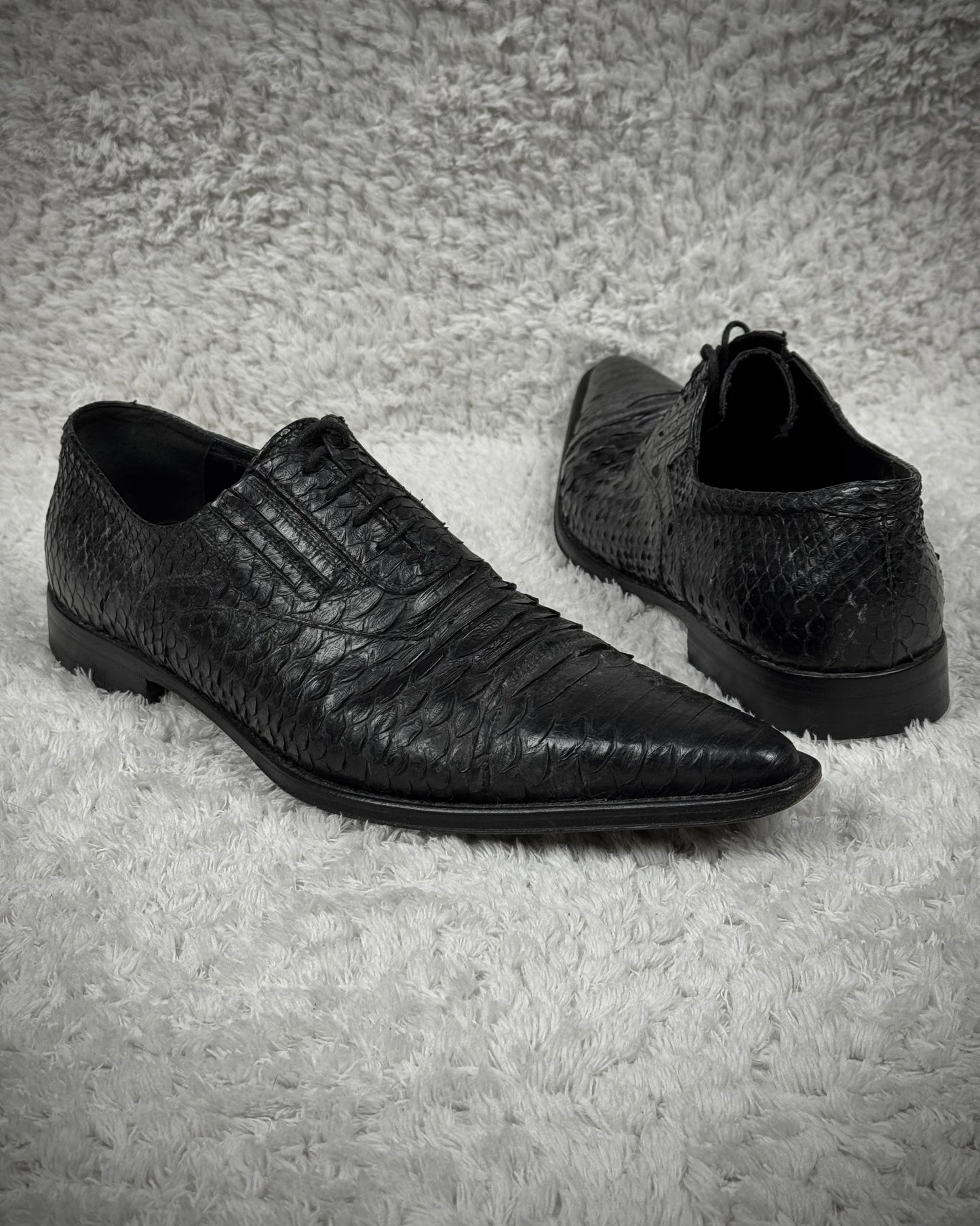 Cesare Paciotti Python Dress Boots