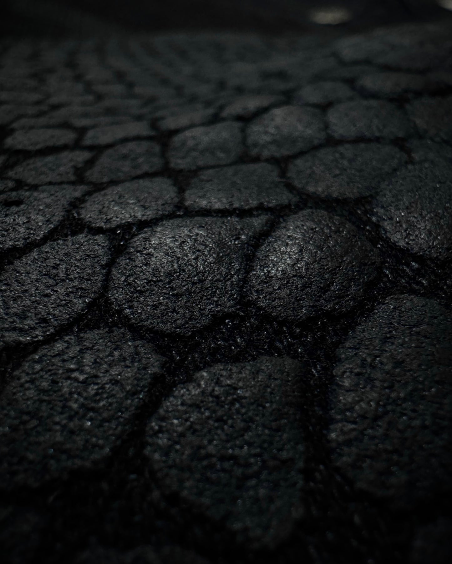 Tornado Mart 3D Python Coated Whisker Waxed Flared Jeans