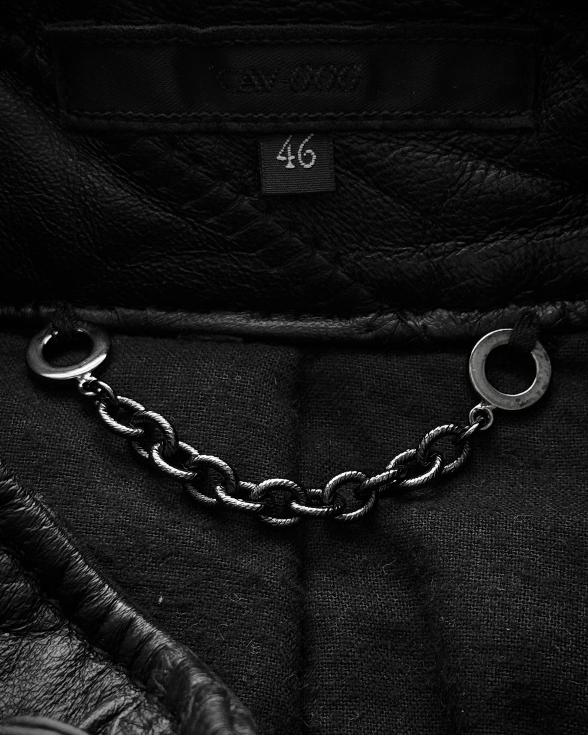 CAV-000 Scar Stitched Patchwork Leather Jacket