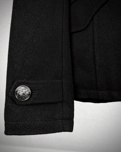 Fuga Raccoon Fur Napoleon Wool Jacket