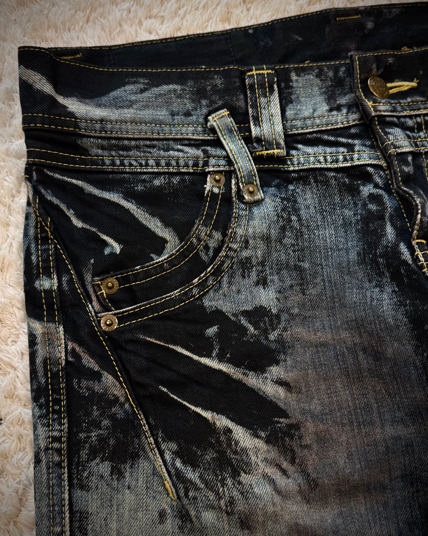 Tornado Mart Marble Washed Slim Jeans