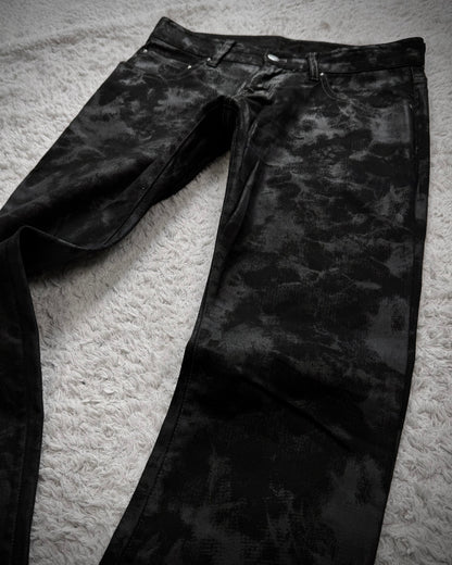 Tornado Mart Waxed Flared Jeans