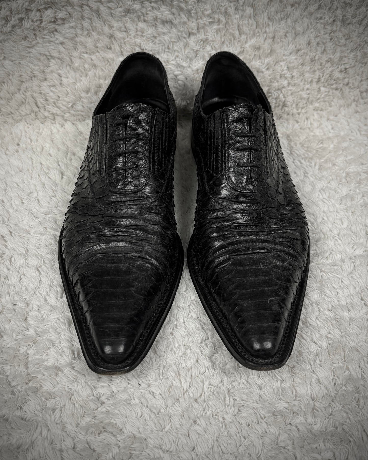 Cesare Paciotti Python Dress Boots