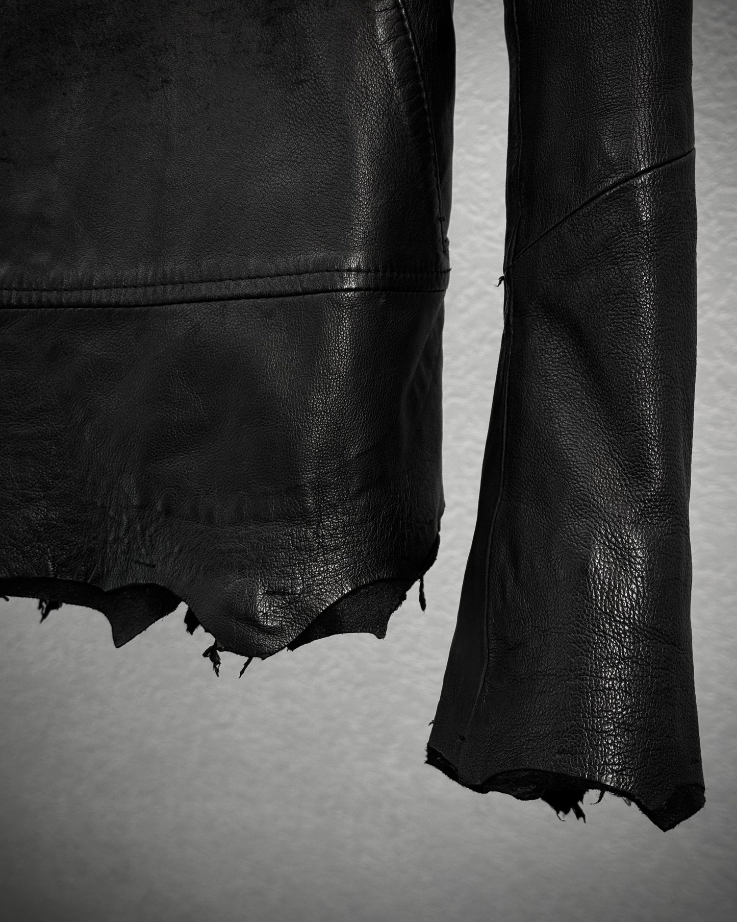 14th Addiction Cross Zip Leather Jacket