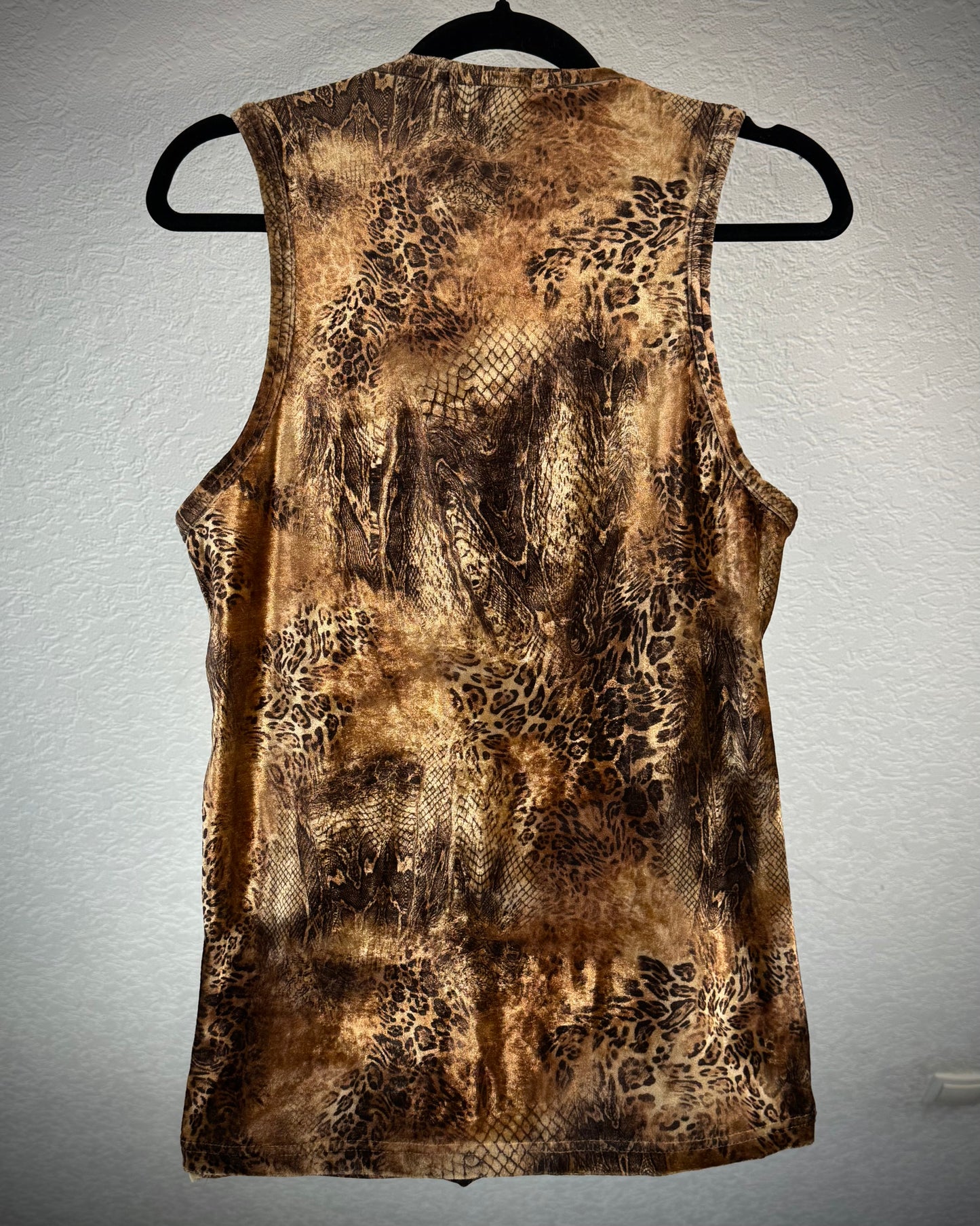Tornado Mart Leopard Python Micro Fiber Tank Top