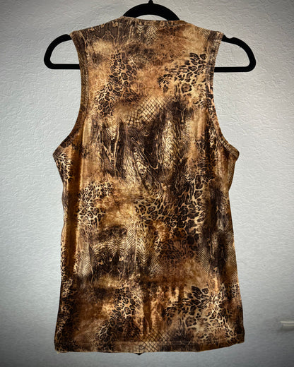 Tornado Mart Leopard Python Micro Fiber Tank Top