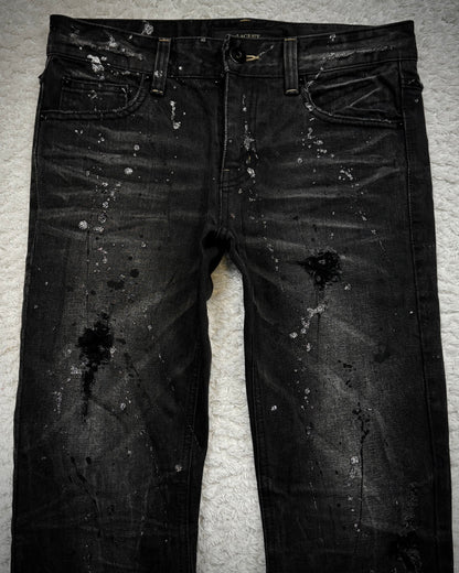 Laugst Studded Silver Splatter Bootcut Jeans