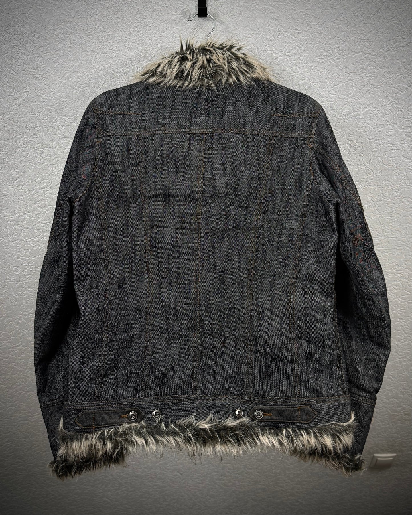 Nicole Club Fur Extended Denim Jacket