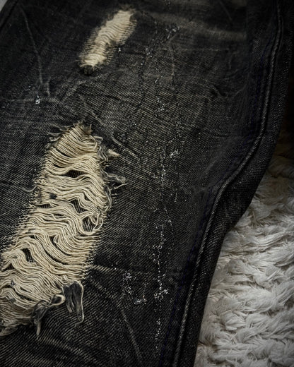 Midas Luster Splatter Bootcut Jeans