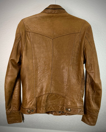 Korean Grained Sheepskin Leather Jacket