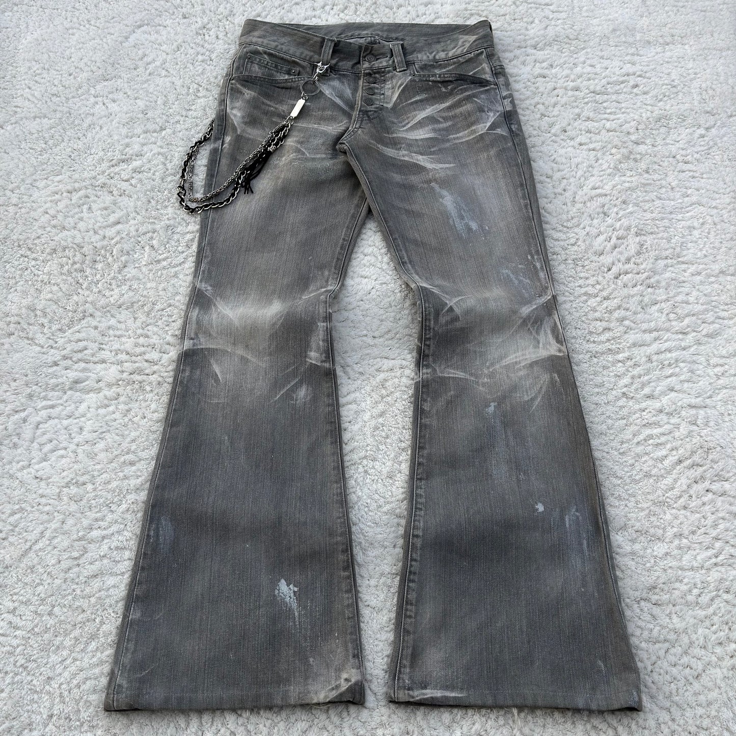 Tornado Mart Sparkle Washed Flared Jeans