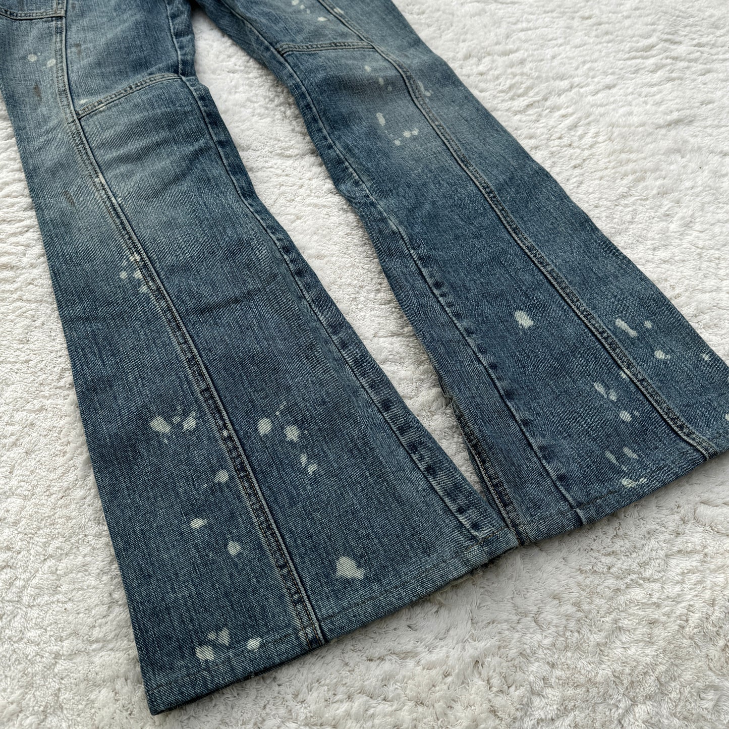 Tornado Mart Backlace Flared Jeans