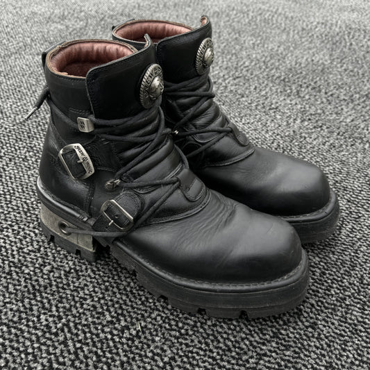 New Rock Steel Heel Boots