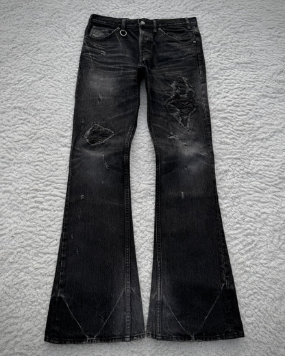 BackBone Leather Repaired Bootcut Denim