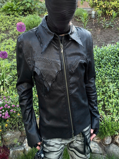 14th Addiction “Desperado” Raw Cut Leather Jacket
