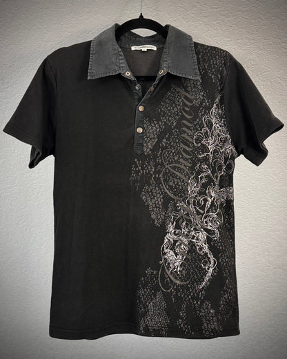 Semantic Design Python Tribal Poem Polo Shirt