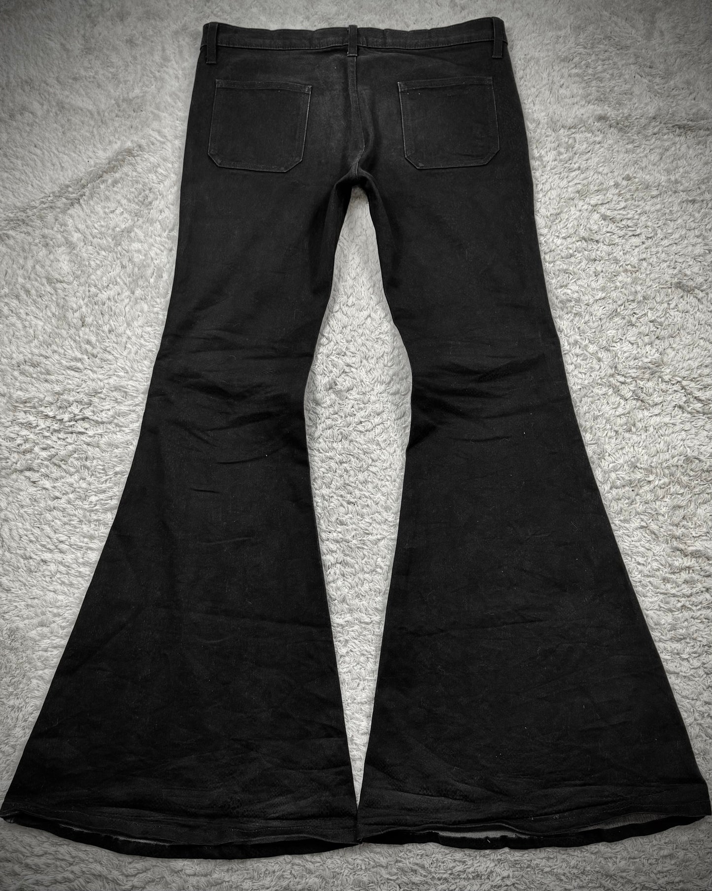 DeeDee Python Shadow Bell Bottom Flared Pants