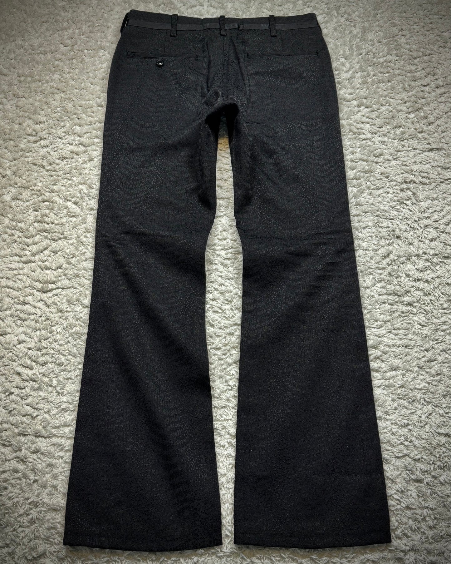 Tornado Mart Python Jacquard Pleated Dress Pants