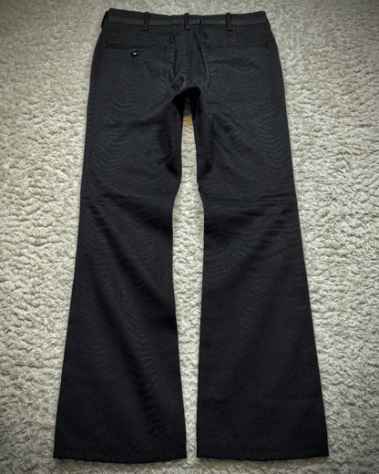 Tornado Mart Python Jacquard Pleated Dress Pants