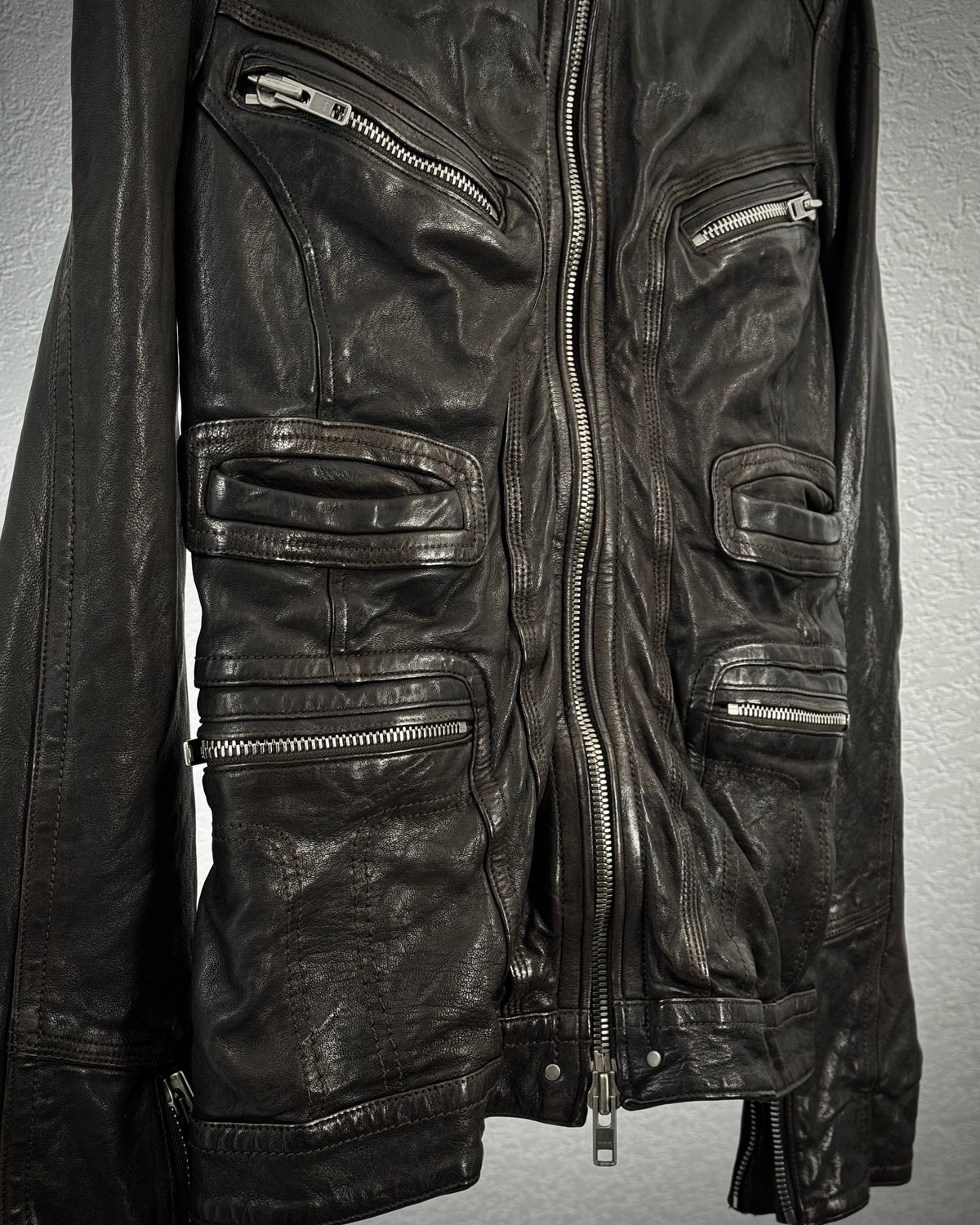 Zadig & Voltaire Six Pocket Leather Jacket