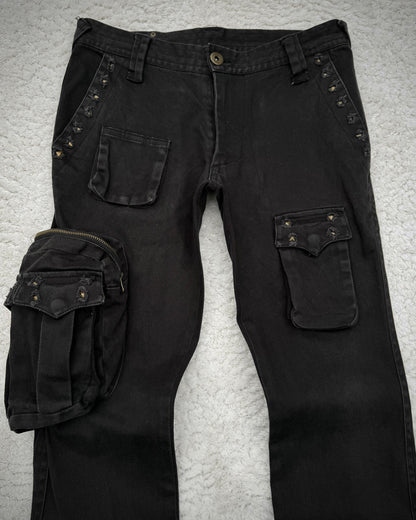 Semantic Design Studded Flared Cargo Pants