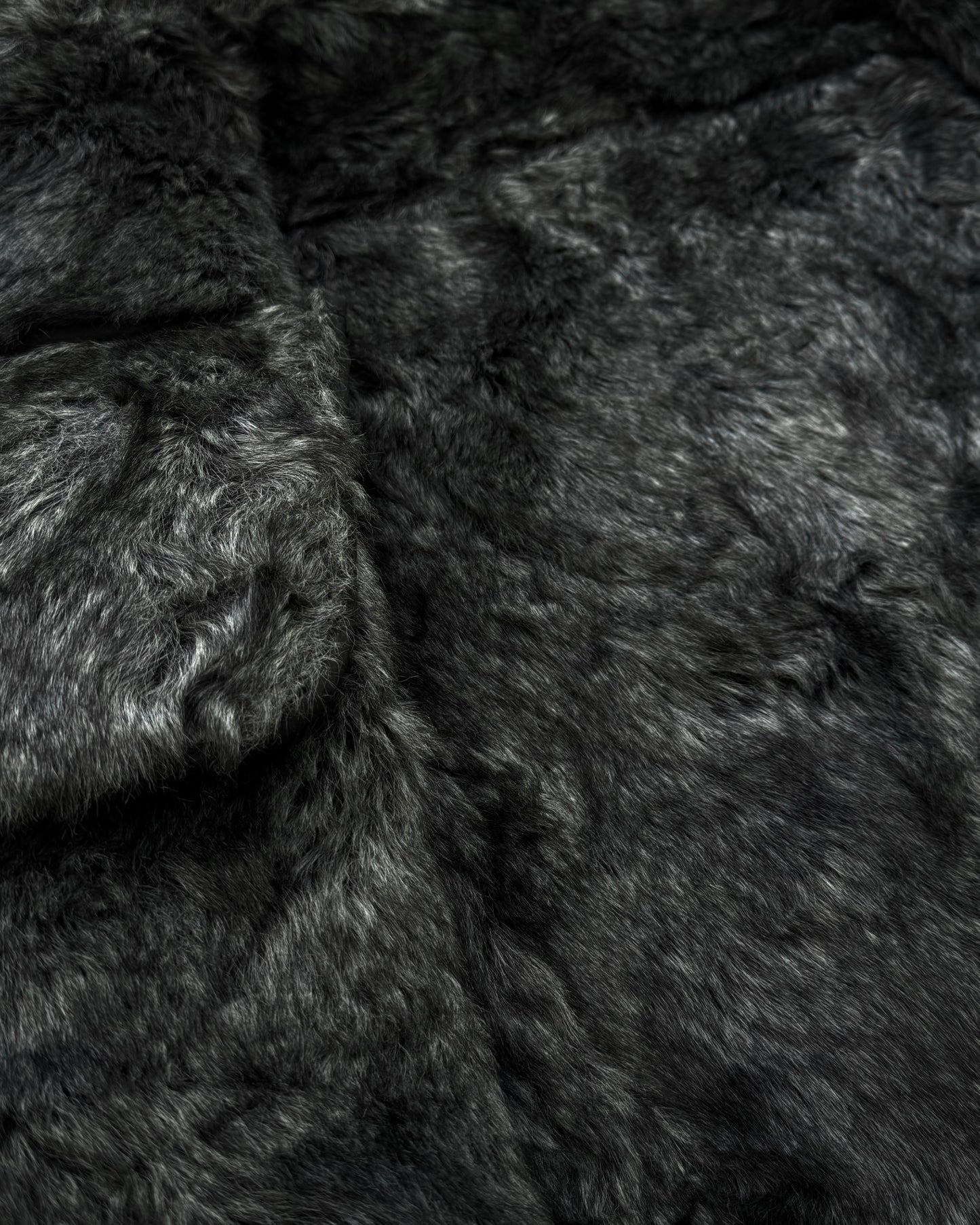 291295=HOMME Cracked Waxed Fur  Jacket