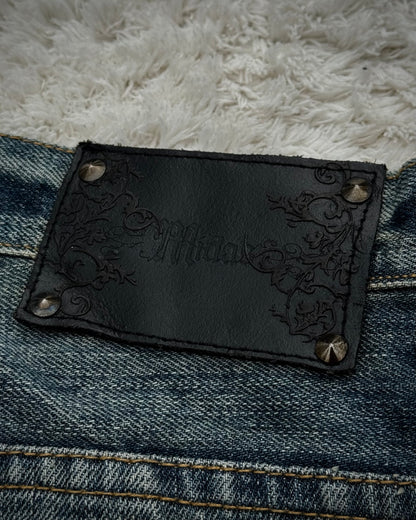 Midas Snakeskin Printed Bootcut Jeans